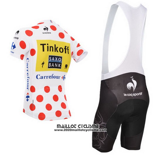 2014 Maillot Ciclismo Saxobank Lider Blanc et Rouge Manches Courtes et Cuissard